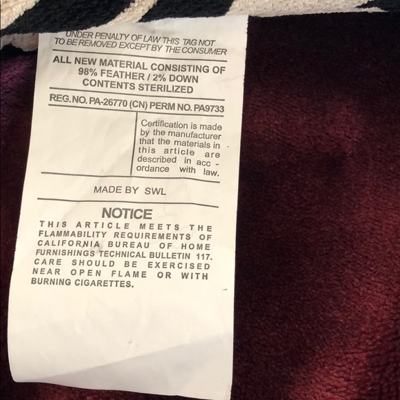 Zebra Print Pillow - Picture 3 of 6